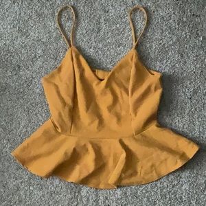 Yellow cut out top